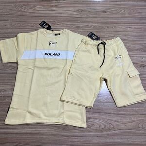 Lani Kids Pajama Set in Light Yellow